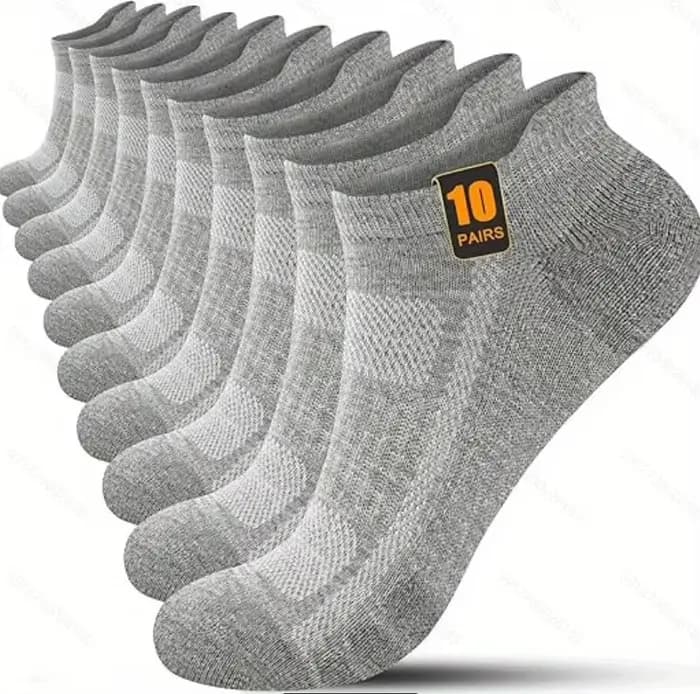 10 paires de chaussettes de sport basses pour hommes et femmes