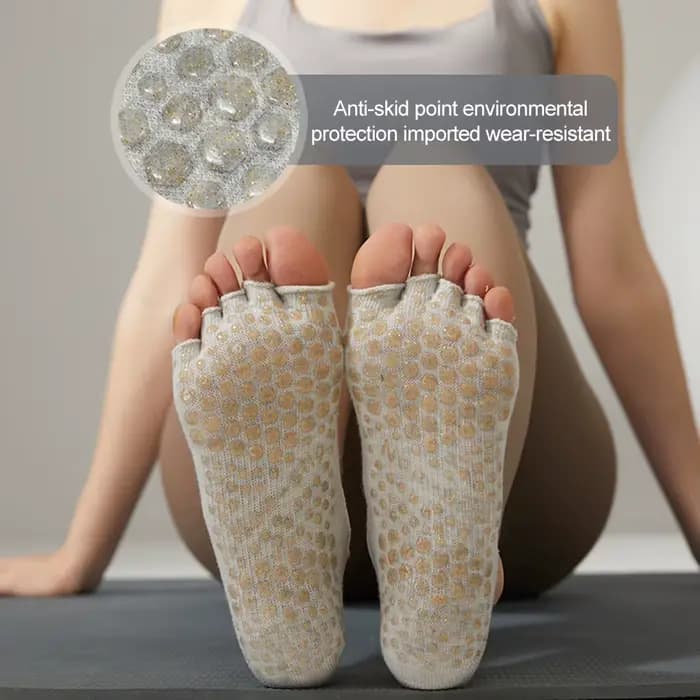 Chaussettes Pilates à cinq orteils pour femmes