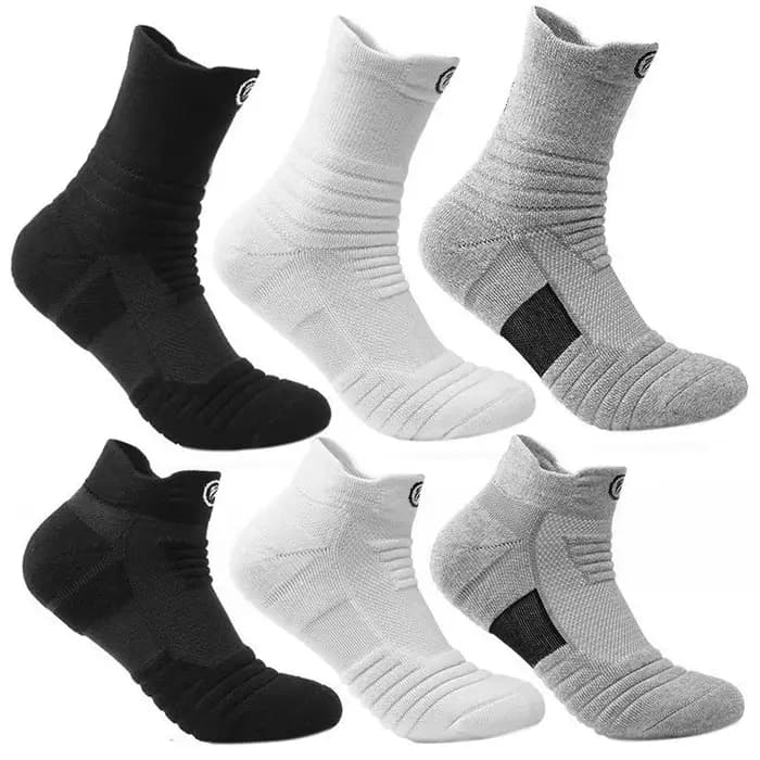 3 paires 100% coton hommes chaussettes de Sport épais en plein air
