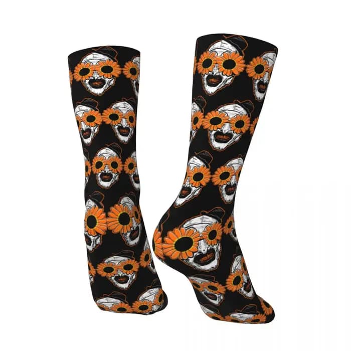 The Terrifier Art le Clown bas hommes chaussettes chaudes Vintage chaussettes automne Skateboard Anti-transpiration imprimé chaussettes cadeau d'anniversaire