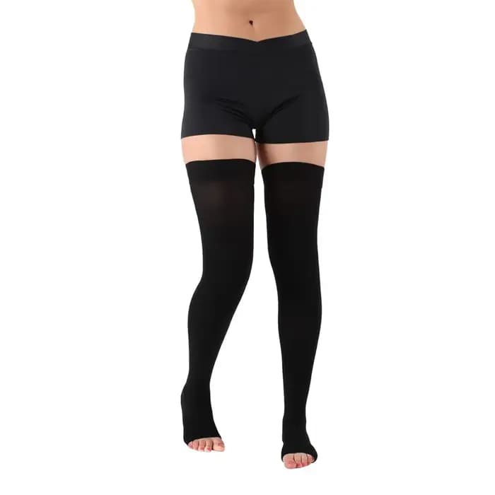 Bas de contention pour hommes et femmes 20-30 mmHg – Chaussettes de soutien ferme pour varices, œdèmes, grossesse et récupération