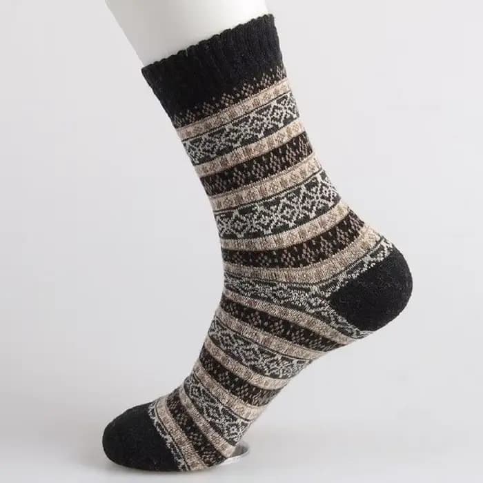 1 paire thermique laine cachemire chaussettes hommes mâle épaissir Chaussette décontracté confortable chaud hiver épais
