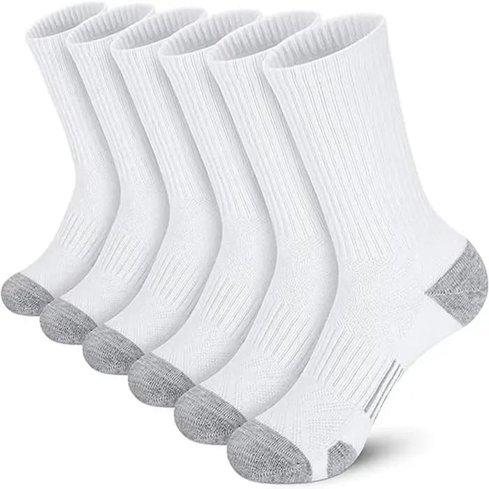 6 paires de chaussettes de cyclisme et de course pour hommes de haute qualité