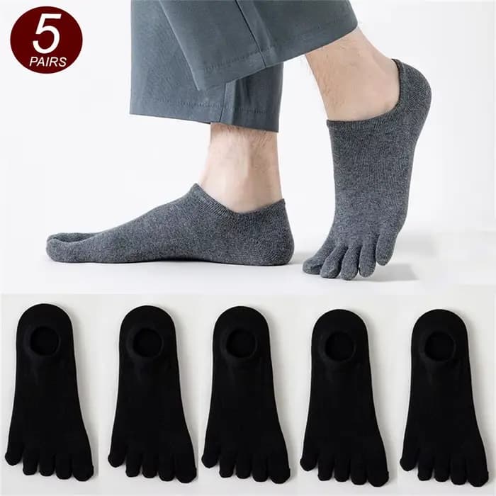 5 paires de chaussettes à cinq doigts pour hommes