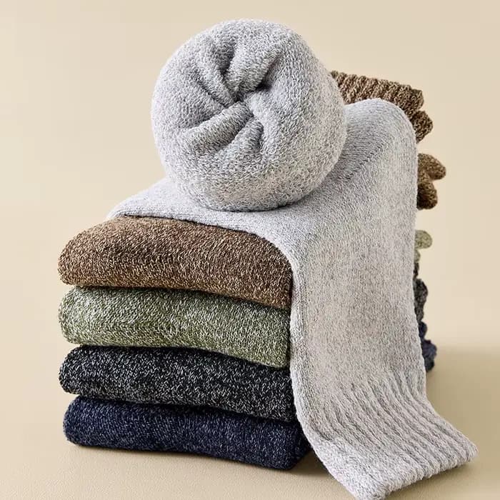 5 paires de chaussettes chaudes d'hiver pour hommes