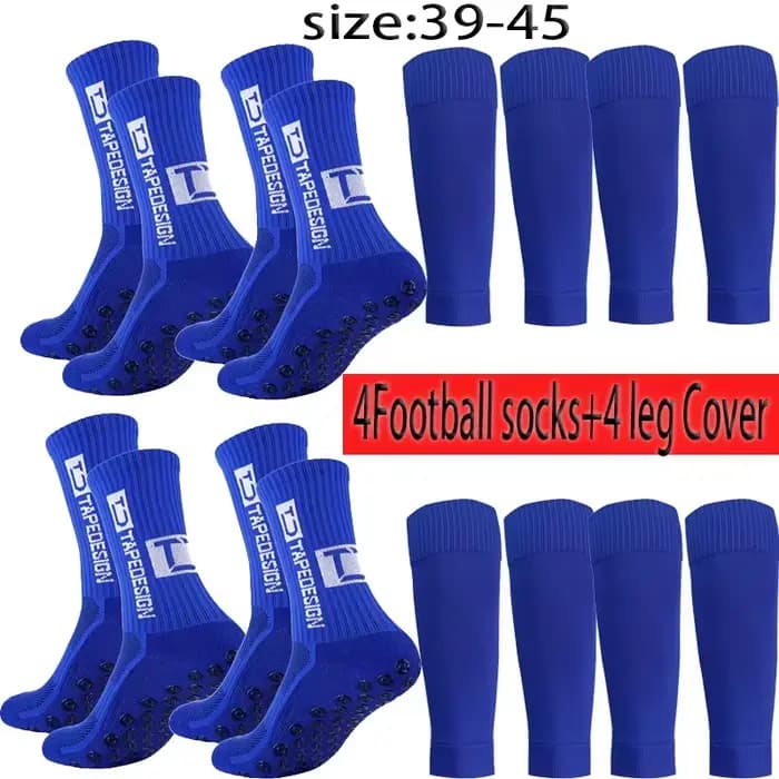 2/4 paires de chaussettes de sport TC bleues, chaussettes pour hommes et femmes, course longue distance, basket-ball, football, cyclisme, sports de plein air