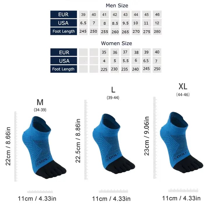 Double course cinq doigts chaussettes été mince respirant sport séchage rapide hors route athlétique orteil