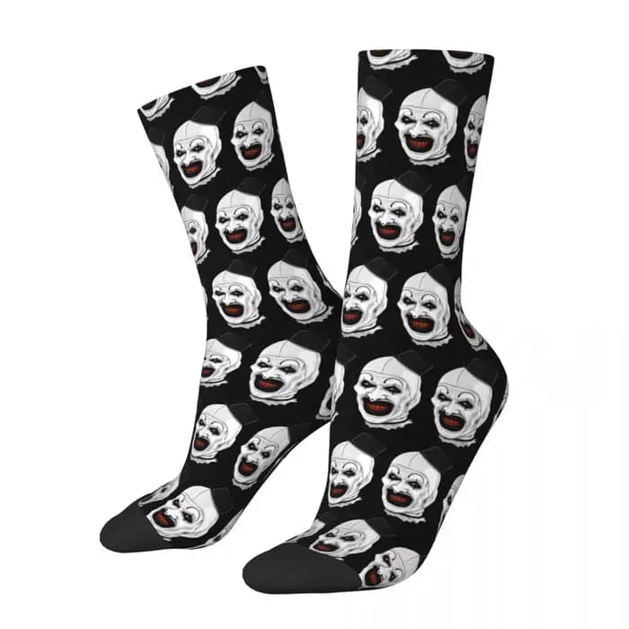 The Terrifier Art The Clown chaussettes bas drôles adultes hommes doux respirant