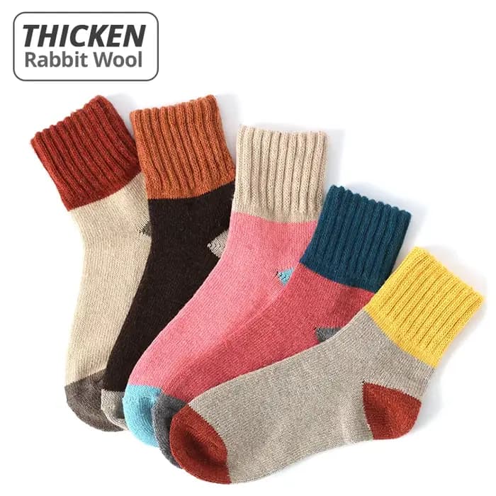 Chaussettes en coton thermique pour femme