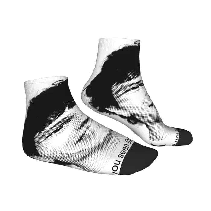 Drôle Meme Slushy Noobz vous vu ce homme chaussettes Harajuku cheville chaussettes printemps antidérapant Couple doux escalade chaussette décontractée