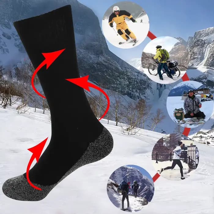 1-3 paires de chaussettes auto-chauffantes d'hiver