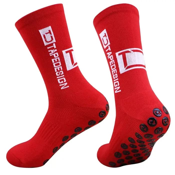 1 paire de chaussettes de football antidérapantes pour hommes