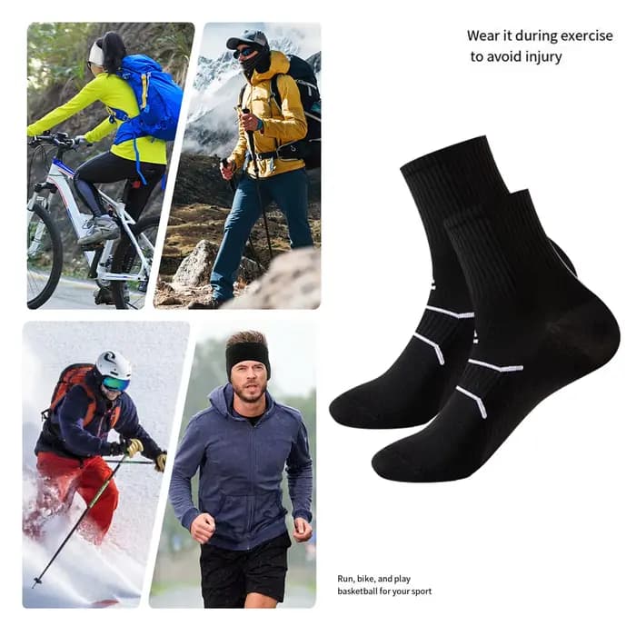 Chaussettes de course professionnelles respirantes et antidérapantes
