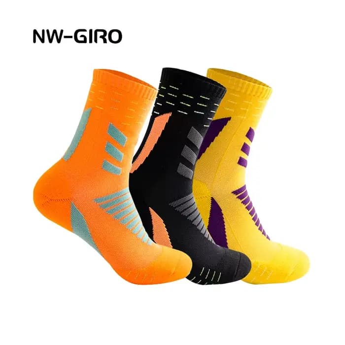 Chaussettes de basket-ball professionnelles pour enfants et hommes, cyclisme en plein air, escalade, course à pied, séchage rapide, respirantes, antidérapantes pour adultes