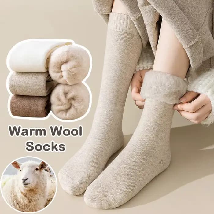 Chaussettes chaudes en laine pour femmes et filles