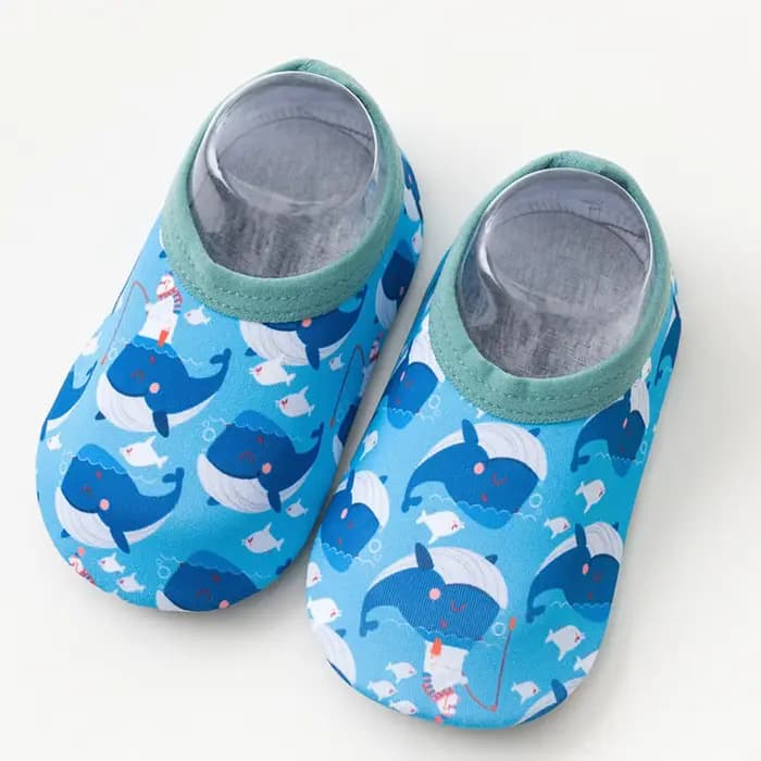 Chaussettes d'eau coordonnantes pour bébés, dessin animé, pieds nus, piscine, plage, surf, sol, pantoufles, maison