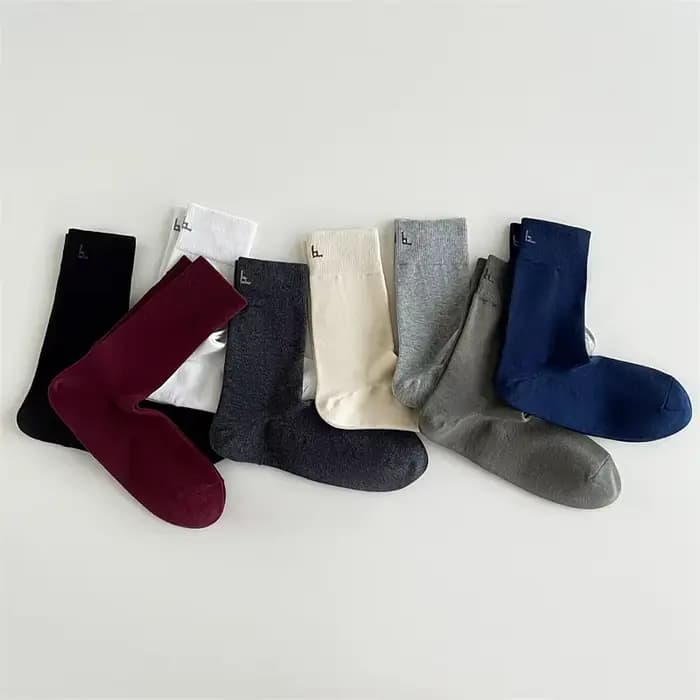 Chaussettes pour hommes automne hiver tricot coton