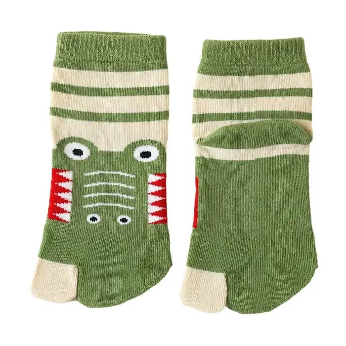 Chaussettes de sport en coton à deux doigts pour enfants