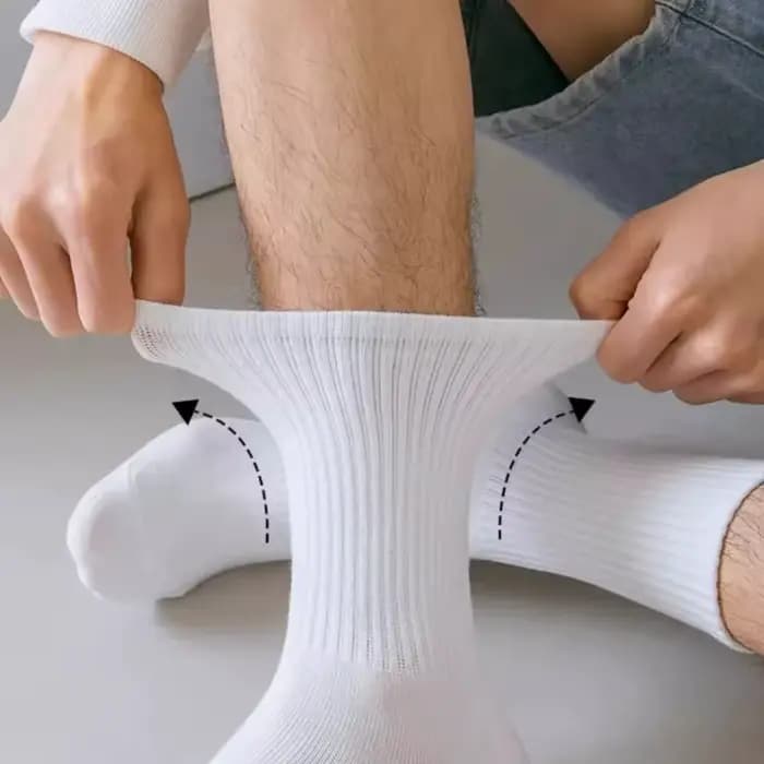 1/5 paires de chaussettes de sport en pur coton