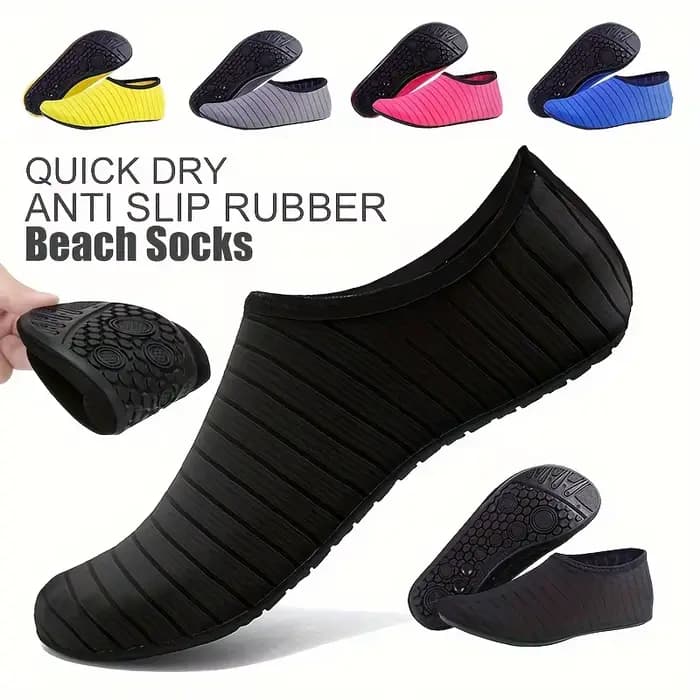 1 paire de chaussures d'eau pour femmes, chaussettes pieds nus, antidérapantes, à séchage rapide, pour hommes, plage, natation, Sports aquatiques