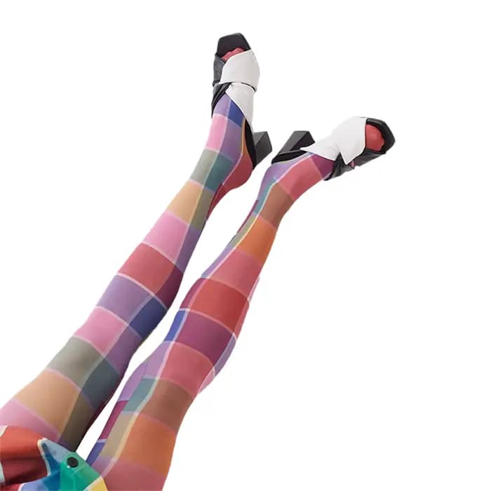 Dames été automne collants longs femmes filles y2k gothique coeur/floral/nuage/à carreaux imprimé