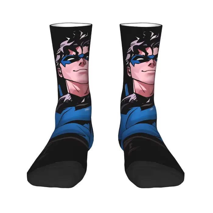 Dicks nightwing Graysons chaussettes bas décontractés femmes hommes moyen doux