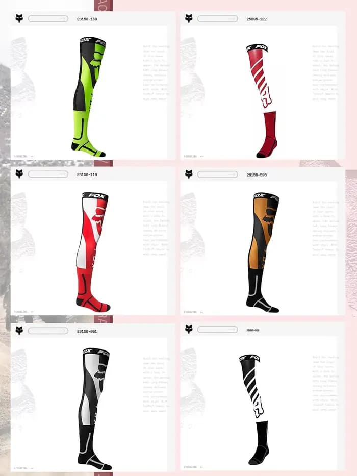 Chaussettes de cyclisme originales FOX MTB MX ATV chaussettes de sport respirantes adaptées à la course à pied en montagne, motocross moto en plein air