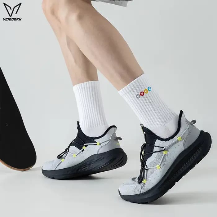 2025 Veidoorn chaussettes de sport hommes femmes coton peigné athlétique rembourré respirant élastique