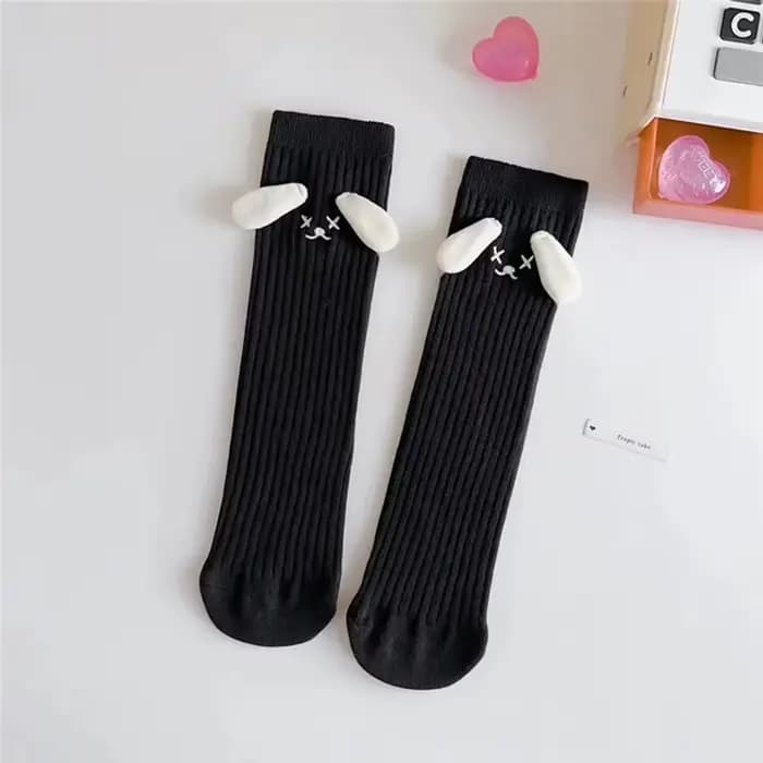 Chaussettes en coton de dessin animé pour filles et femmes, douces et mignonnes, taille unique, longueur 30cm, printemps et automne, enfants et maman, 0 à 8 ans
