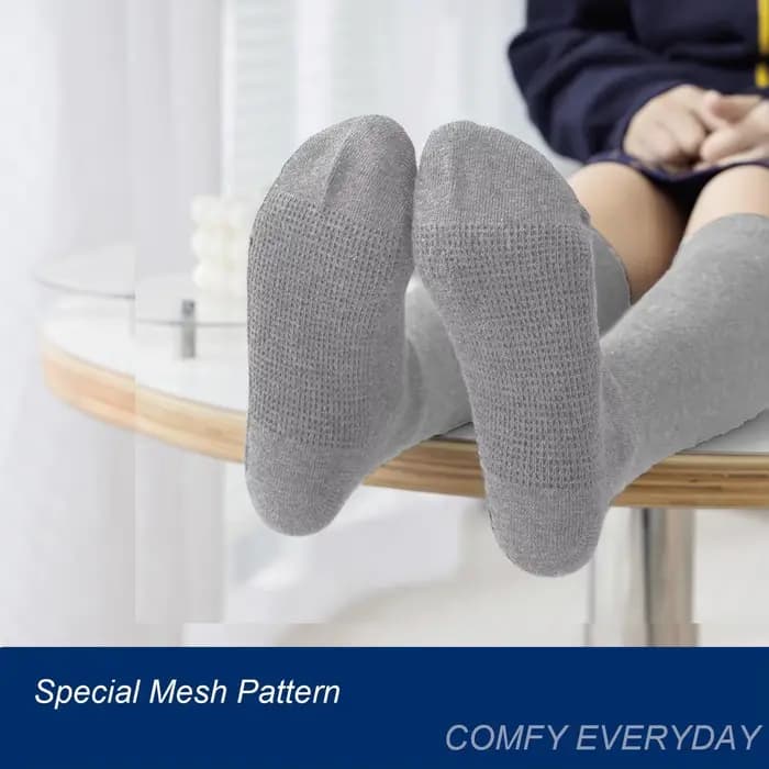Chaussettes hautes en coton sans couture pour enfants