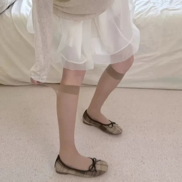 Nouvelles chaussettes Tabi vertes longues style japonais pour femmes