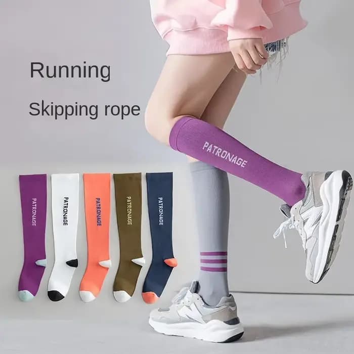 Chaussettes de sport de compression pour femmes, à la mode, élastiques, amincissantes, pour jambes, mollet, yoga, énergie musculaire JK