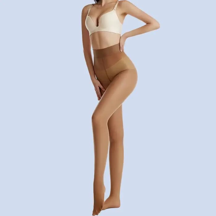Collants 20D résistants aux déchirures, grande taille, haute élasticité, brillants, pour femmes, bas d'été sans accroc, sans couture, invisibles, 2 paquets