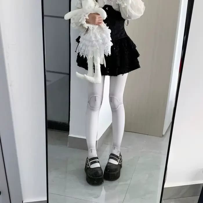Chaussettes de beauté en velours imprimé Lolita