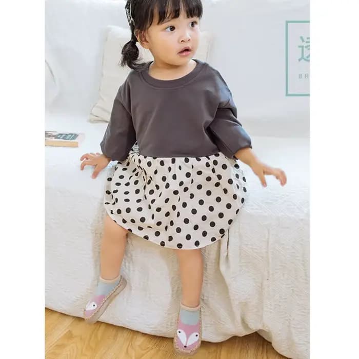 Chaussettes pour bébé, pantoufles avec semelles en caoutchouc