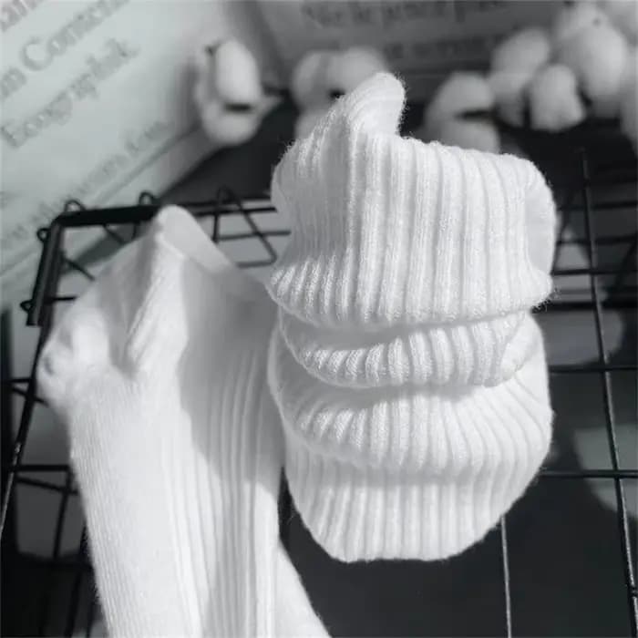 5 paires/pack chaussettes femmes 100% coton Invisible absorbant la sueur filles Tube bas bateau