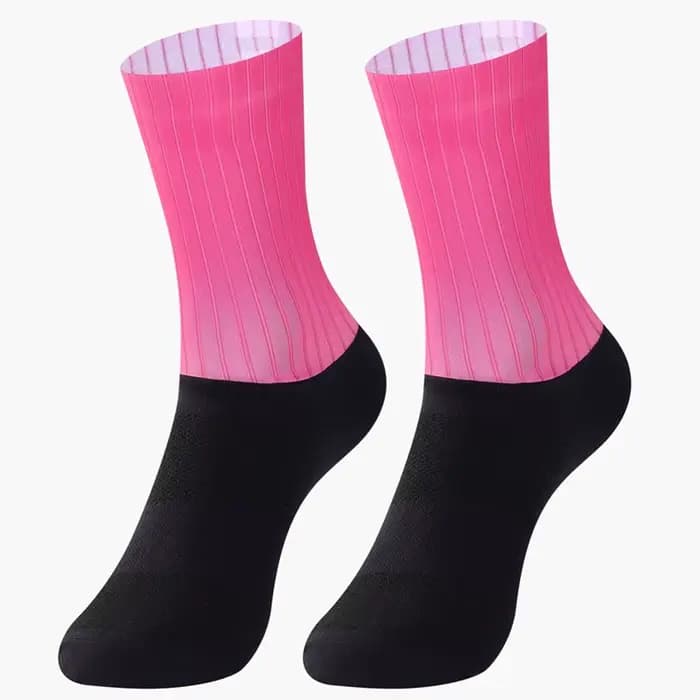 Chaussettes aérodynamiques de l'équipe de vélo