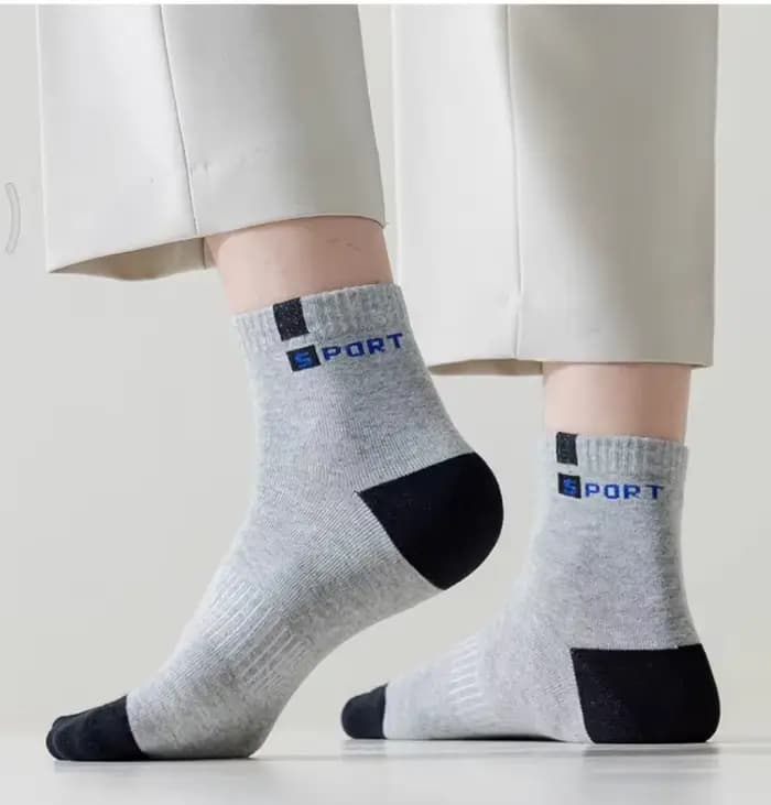 Chaussette en coton pour hommes Sport respirant doux lettre mode baskets haute élastique moyen Tube bas serviette Sox été course