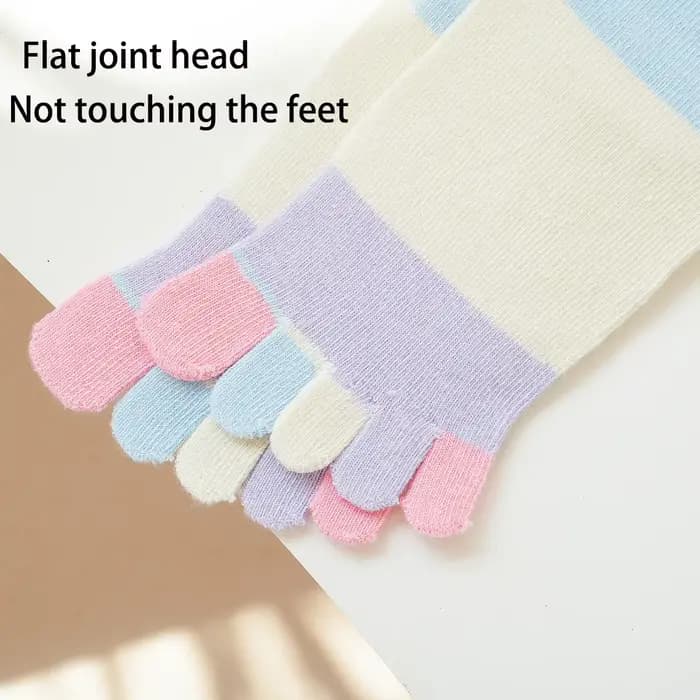 1 paire de nouvelles chaussettes à cinq orteils à la mode et polyvalentes pour enfants, déodorants respirants, confortables et mignons et respirants
