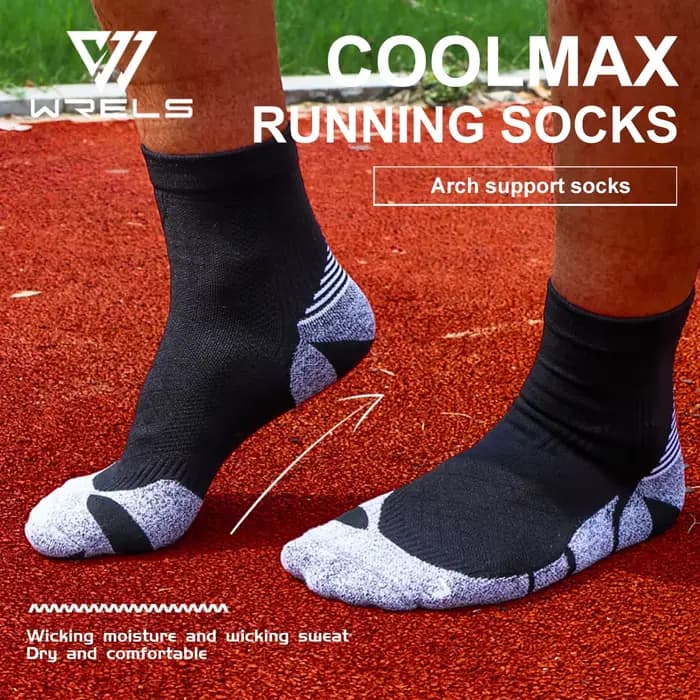 WRELS COOLMAX Chaussettes de compression respirantes pour sport