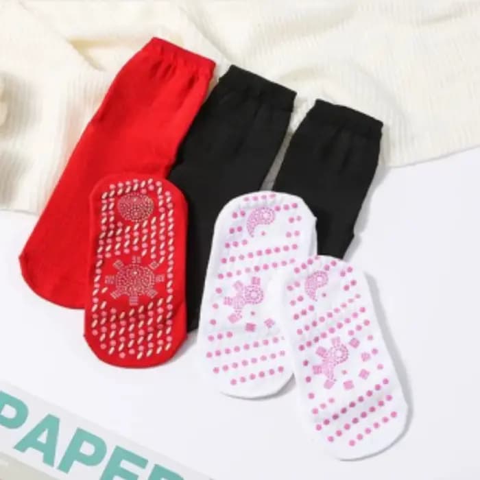 1/5 paires Tourmaline auto-chauffant chaussettes hiver chaud thermique soins de santé