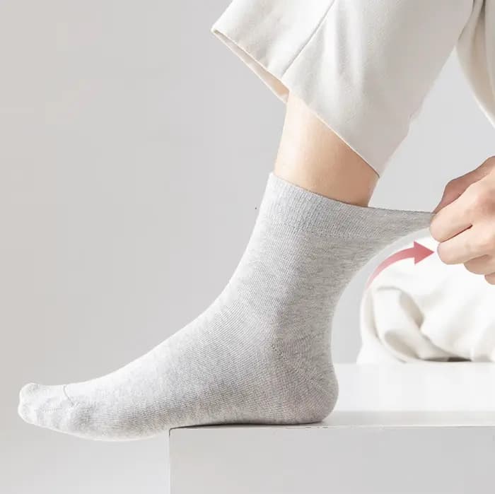 Chaussettes mi-mollet basiques pour hommes