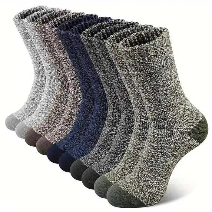 5 paires de chaussettes en laine mérinos pour hommes et femmes