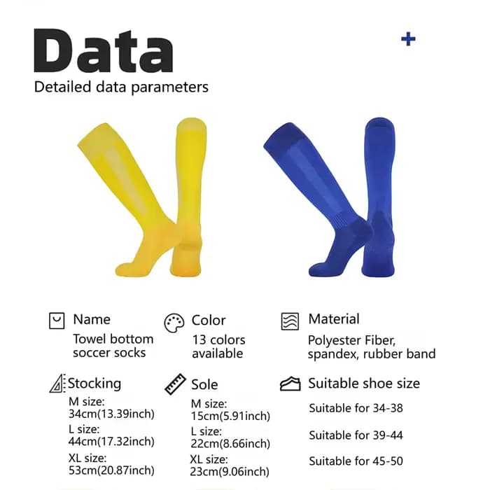 Chaussettes de football d'été Loogdeel pour enfants, couleur unie, antidérapantes, pour le skateboard et le cyclisme, avec fond en tissu éponge, pour l'entraînement des hommes