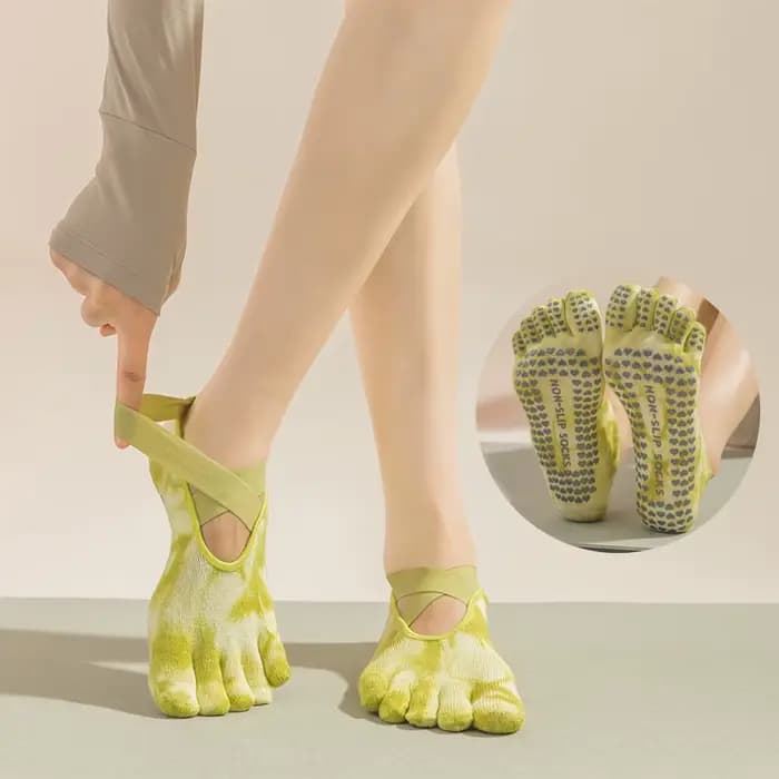 Chaussettes de yoga antidérapantes pour femmes
