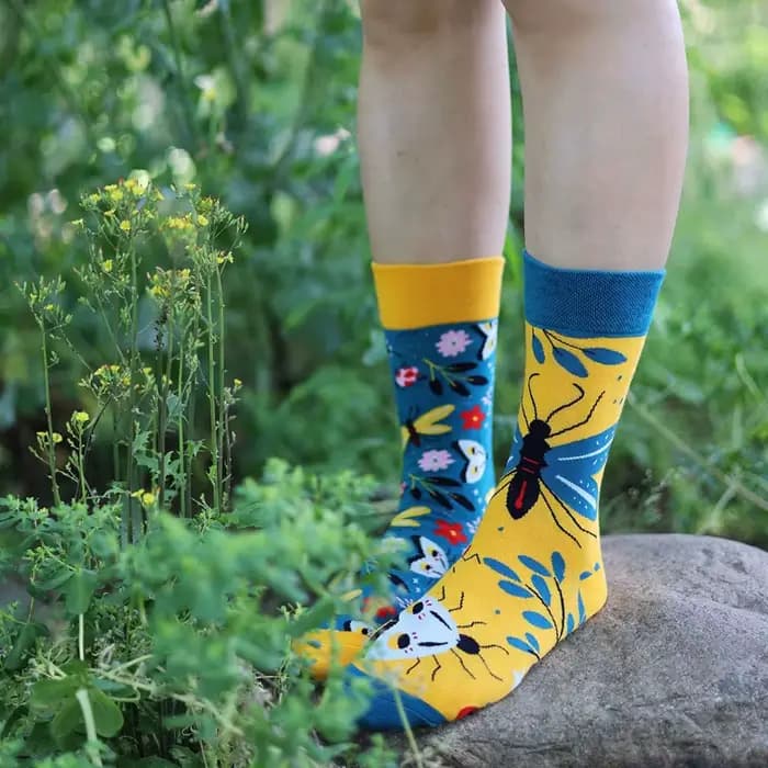 1 paire homme femmes chaussette originale AB marée chaussettes coloré chat chien Koala vache coton