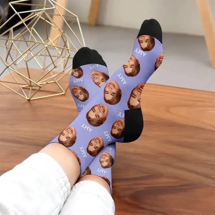 Chaussettes personnalisées à la mode avec impression 3D