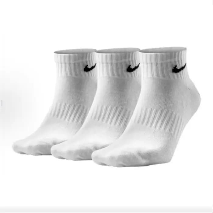 Nike décontracté rembourré mi-coupe chaussettes de basket unisexe Combo Pack blanc SX7667-100