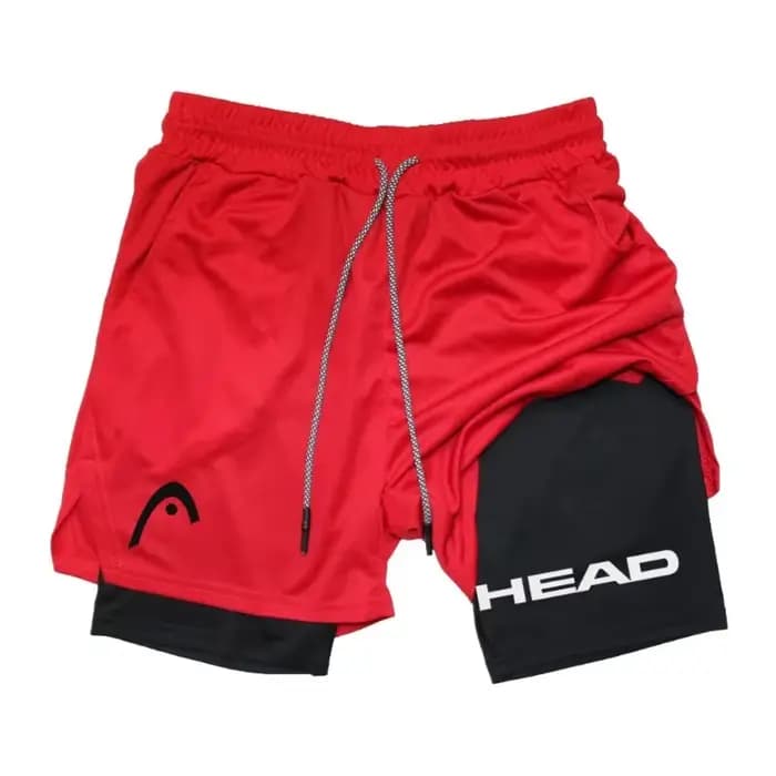 Short de course 2-en-1 pour hommes