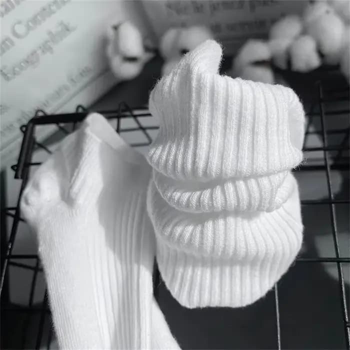 5 paires de chaussettes en pur coton pour femmes